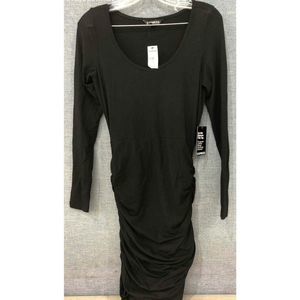NWT Express Long Sleeved Rouched Dress - Sz S